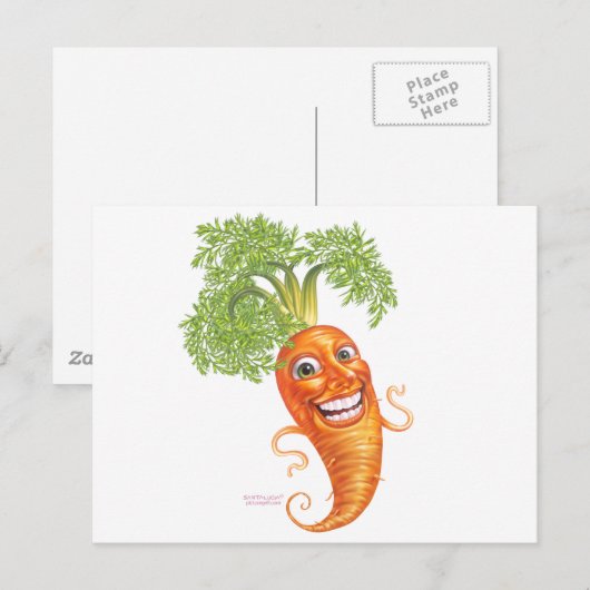 ニンジン ポストカード (正面/裏面)
