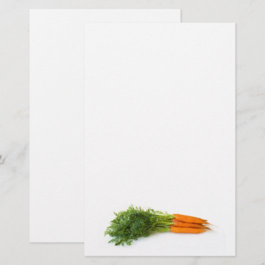 ニンジン 便箋 (正面/裏面)