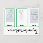 ニンジン、大人読のための野菜のフラッシュカード、子供 ポストカード (裏面)