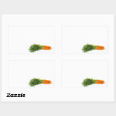 ニンジン 長方形シール (シート)