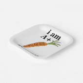 ニンジンI am A +ニンジンおもしろいパーティー ペーパープレート (傾斜あり)