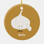 ニンニクおよびクローブのキャラクター|のオーナメント セラミックオーナメント (裏面)