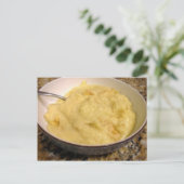 ニンニクおよびチーズ屑のレシピ ポストカード (スタンド正面)