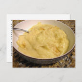 ニンニクおよびチーズ屑のレシピ ポストカード (正面/裏面)