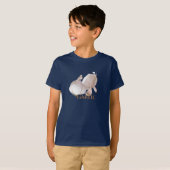 ニンニクおよびニンニク片 Tシャツ (正面フル)
