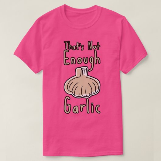 ニンニクが足りない Tシャツ (デザイン正面)