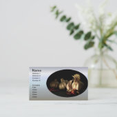 ニンニクと唐辛子 名刺 (スタンド正面)