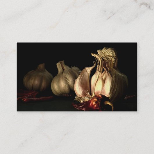 ニンニクと唐辛子 名刺 (裏面)