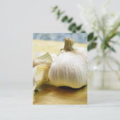 ニンニクのクローブスチルライフ ポストカード (スタンド正面)