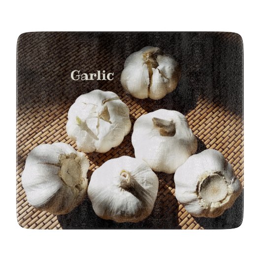 ニンニクのクローブ料理のカスタマイズ カッティングボード (正面)