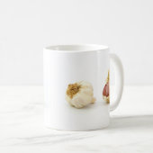 ニンニクのニンニクのニンニクのおもしろいの写真のプリント コーヒーマグカップ (正面右)