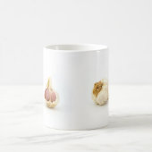 ニンニクのニンニクのニンニクのおもしろいの写真のプリント コーヒーマグカップ (中央)