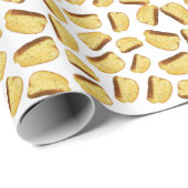 ニンニクのパン柄 ラッピングペーパー (ロールコーナー)