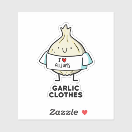ニンニクの服かわいいネギのプンダイカット シール (シート)