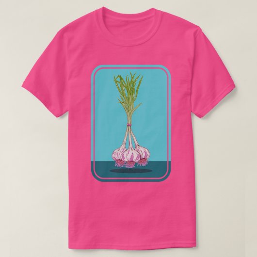 ニンニクの束 Tシャツ (デザイン正面)