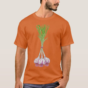 ニンニクの植物 Tシャツ