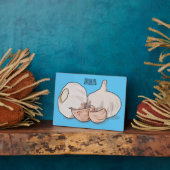 ニンニクの漫画イラスト フォトプラーク (側面)