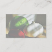 ニンニクの球根のライムのチリペッパーの唐辛子 名刺 (裏面)