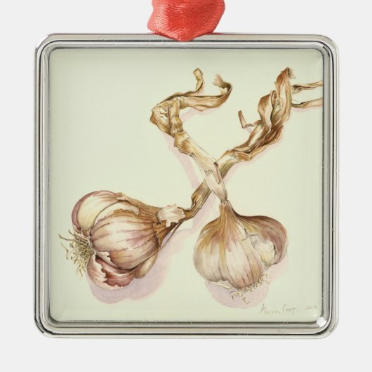 ニンニクの球根2005年 メタルオーナメント (正面)