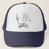 ニンニクは生命によりよい帽子をします キャップ (正面)