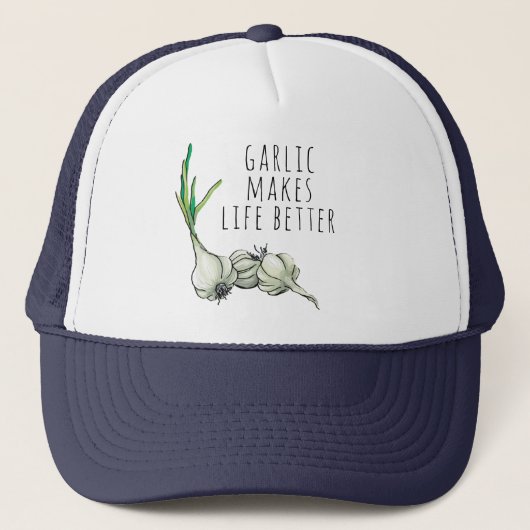 ニンニクは生命によりよい帽子をします キャップ (正面)