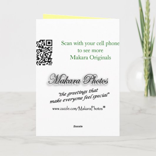 ニンニクアサツキの旗は大事な行事をカードカスタマイズ サンキューカード (裏面)