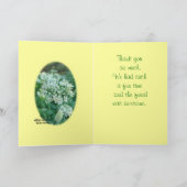 ニンニクアサツキの旗は大事な行事をカードカスタマイズ サンキューカード (内部)