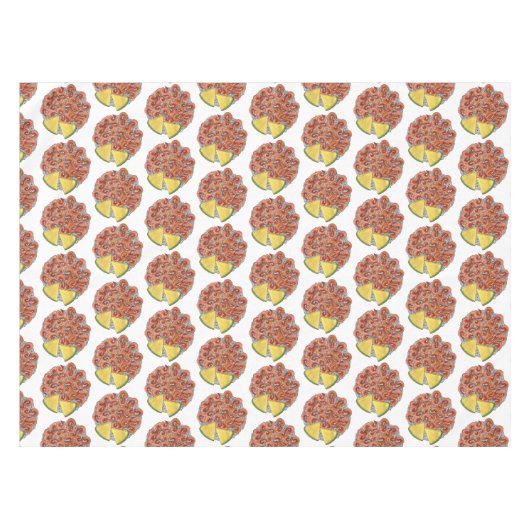 ニンニクエビハワイアンアイランドフードルアウ（ハワイ式宴会） テーブルクロス (正面(横))