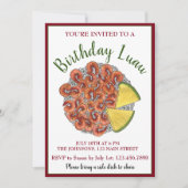 ニンニクエビハワイアンアイランドフードルアウ（ハワイ式宴会） 招待状 (正面)