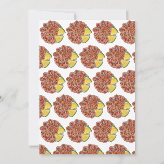 ニンニクエビハワイアンアイランドフードルアウ（ハワイ式宴会） 招待状 (裏面)