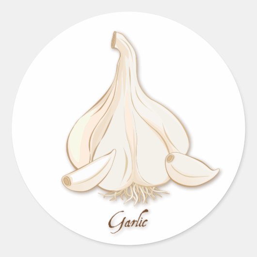 ニンニク丸シール ラウンドシール (正面)