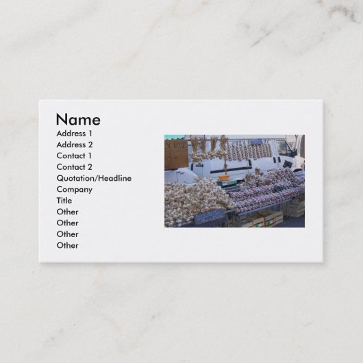 ニンニク名刺 名刺 (正面)