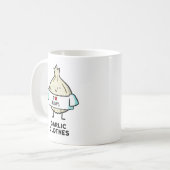 ニンニク服かわいいアリウムプンマグ コーヒーマグカップ (正面左)