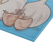 ニンニク漫画イラストレーション カッティングボード (角)