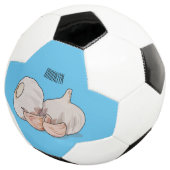 ニンニク漫画イラストレーション サッカーボール (3/4)