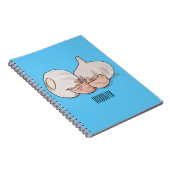 ニンニク漫画イラストレーション ノートブック (右側)