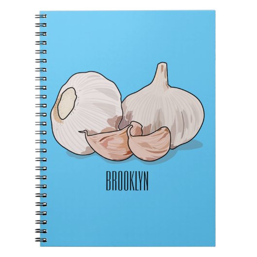 ニンニク漫画イラストレーション ノートブック (正面)