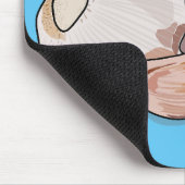 ニンニク漫画イラストレーション マウスパッド (コーナー)