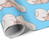 ニンニク漫画イラストレーション ラッピングペーパー (ロールコーナー)