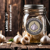 ニンニク球ラベル ラウンドシール