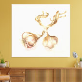 ニンニク球根2005 キャンバスプリント (インサイチュ (リビング))