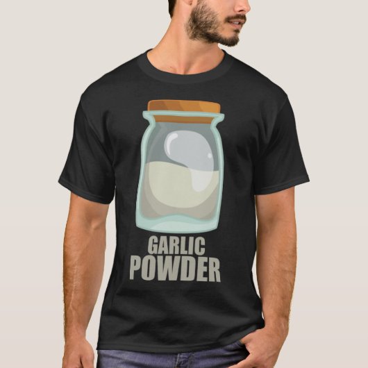ニンニク粉末香辛料食品料理 Tシャツ (正面)