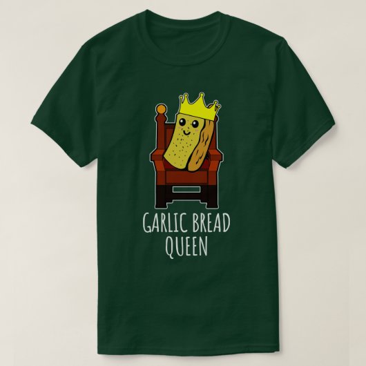 ニンニク・パン・クイーン Tシャツ (デザイン正面)