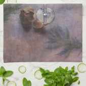 ニンニク、ワインおよびハーブのMojoの台所タオル キッチンタオル (折り畳み)