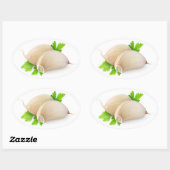 ニンニク 楕円形シール (シート)