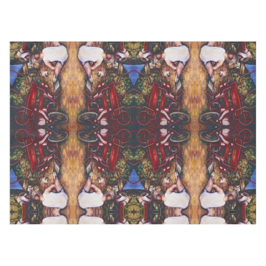 ニンニ忘れクを使う テーブルクロス (正面(横))