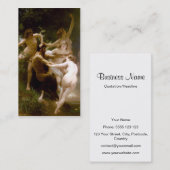 ニンフおよびサテュロス、ウィリアム・アドルフ・ブグロー 名刺 (正面/裏面)