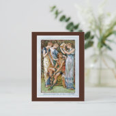 ニンフたちによって武装したペルセウス ポストカード (スタンド正面)