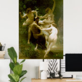 ニンフとサテュロ（ニンフェスとタイヤ） (1873) ポスター (ホームオフィス)