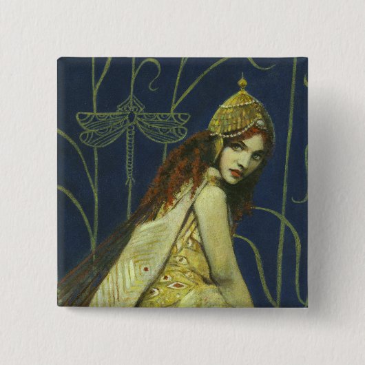 ニンフのボタン 缶バッジ (正面)